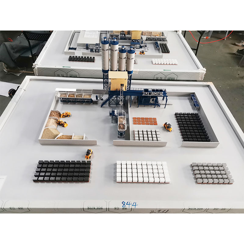 844 Pallet-Free Fixed Fully Automatic Block Production Line